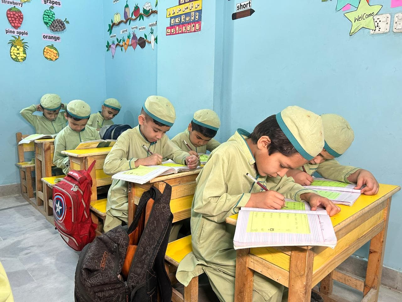 Students learning Quran
